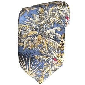 Retro Design Studios 100% Silk Men's Necktie Multicolor Vintage Palm Trees